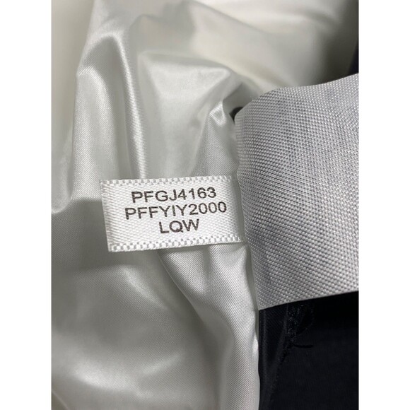 Calvin Klein Performance Repel White Puffer Jacket Black Sleeves Hooded Size L - Picture 12 of 13